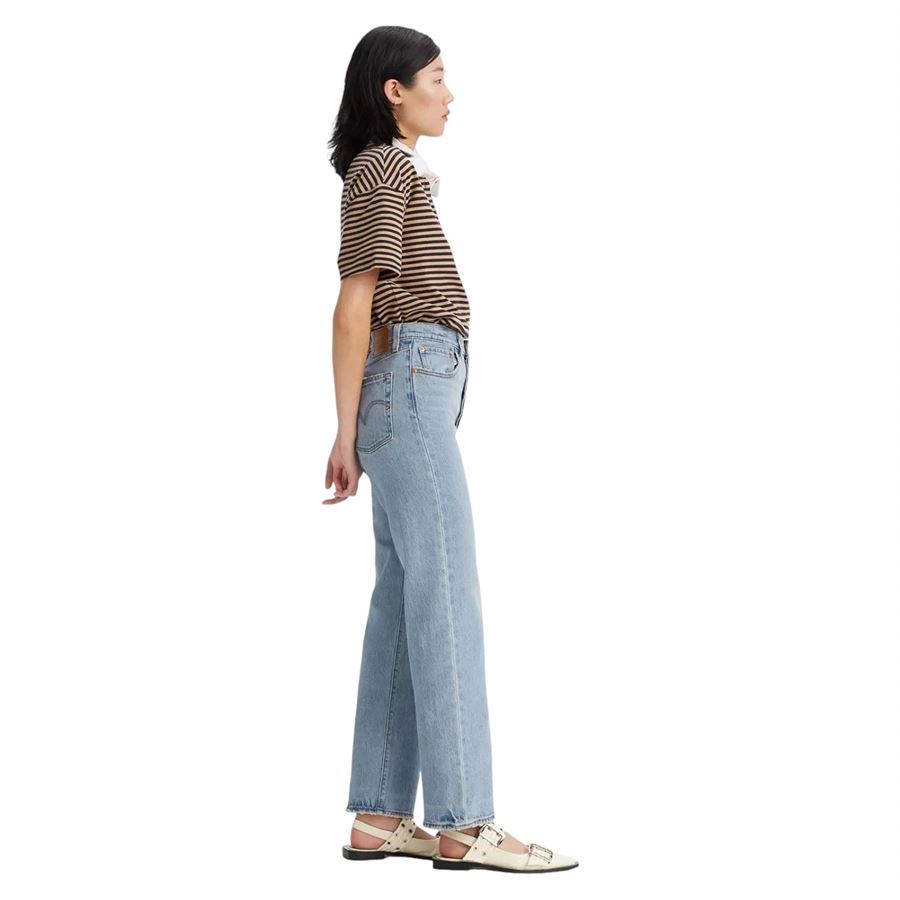 Jeans Ribcage Straight Alla Caviglia Levis | 72693/0219DENIM